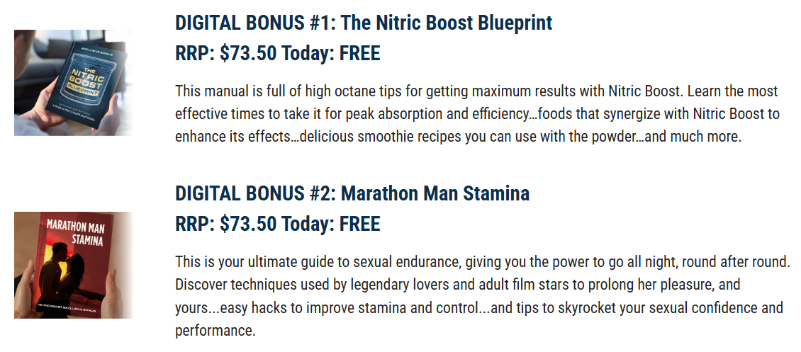 nitric boost bonus